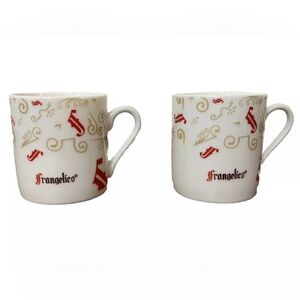Expresso Demitasse Cups Set Frangelico Liquor Holiday Barware Winter Coffee